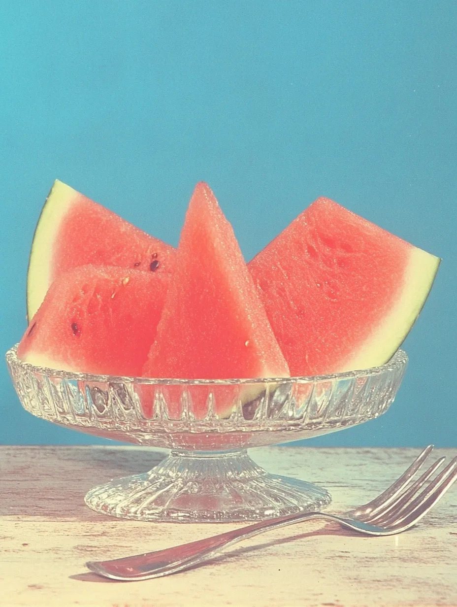 Crystal and watermelon